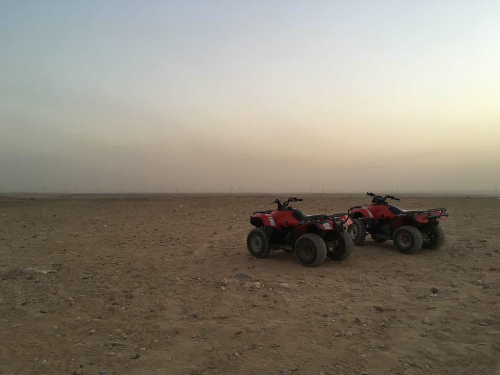 four-wheelers in the desert