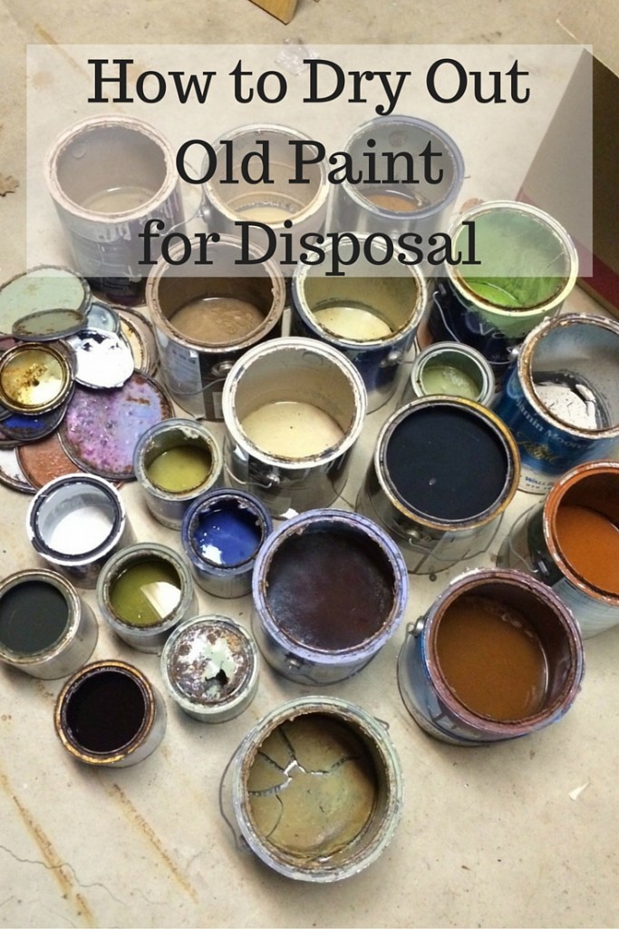 How to Dry Out Old Paint for Disposal