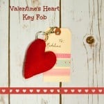 Valentine’s Heart Key Fob