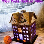 Mixed Media Haunted House