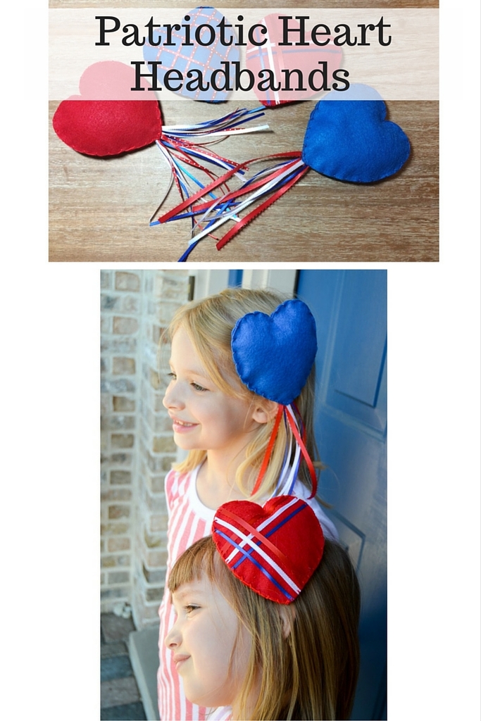 Patriotic Heart Headbands