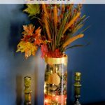 Metallic Painted Fall Vase