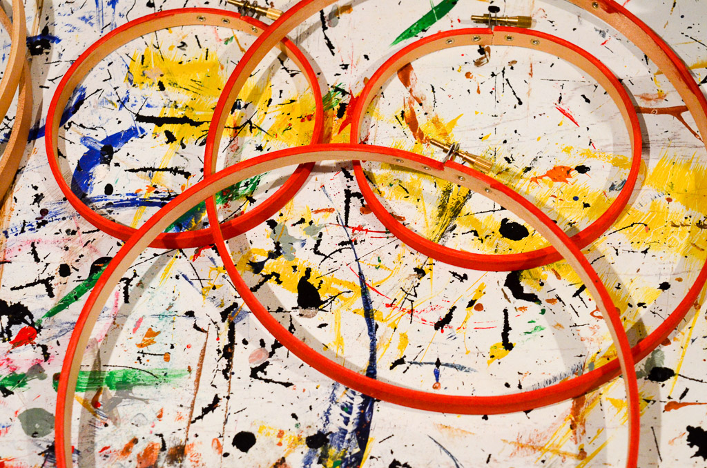 Easy Valentine's Day Fabric Hoop Art