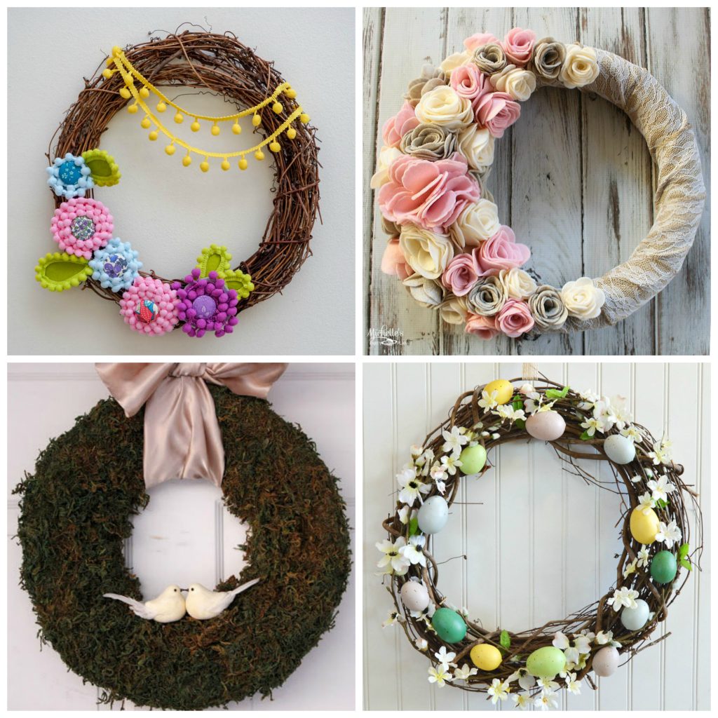 20 Sweet DIY Easter Wreaths