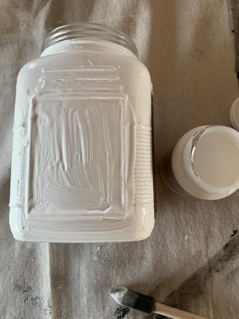 Easy Painted Jar Update
