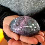 Pisces Constellation Painted Rock
