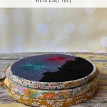 How to Finish an Embroidery Hoop with Bias Tape