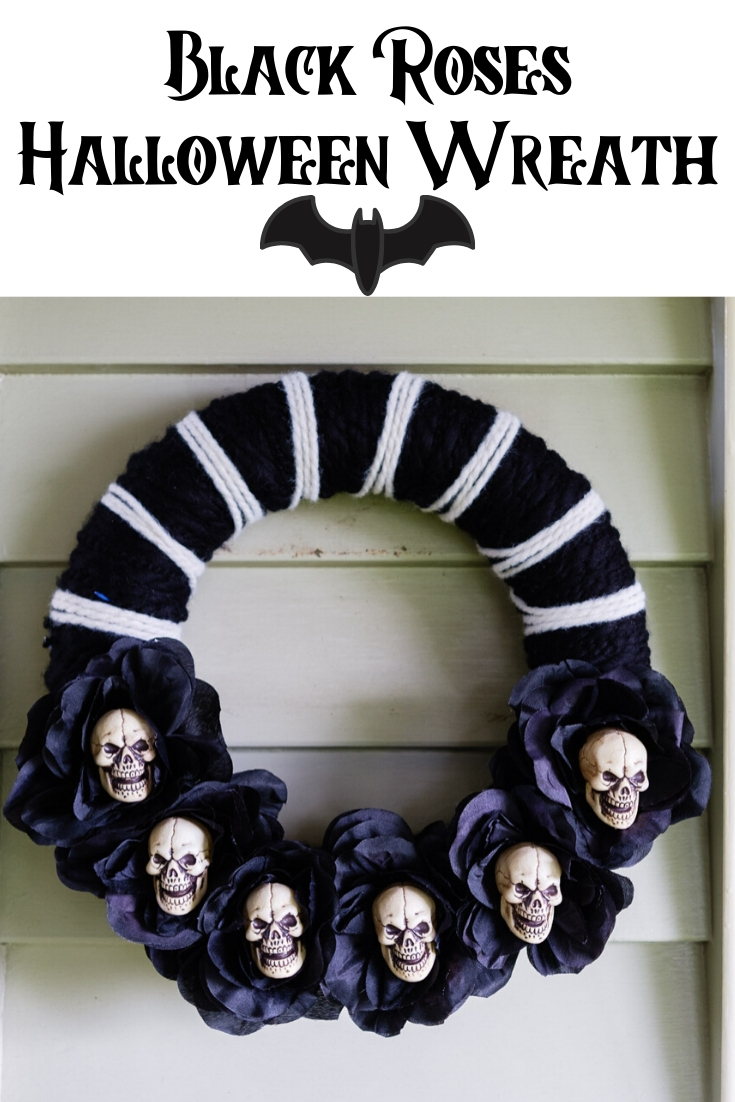 Download Black Rose Halloween Wreath